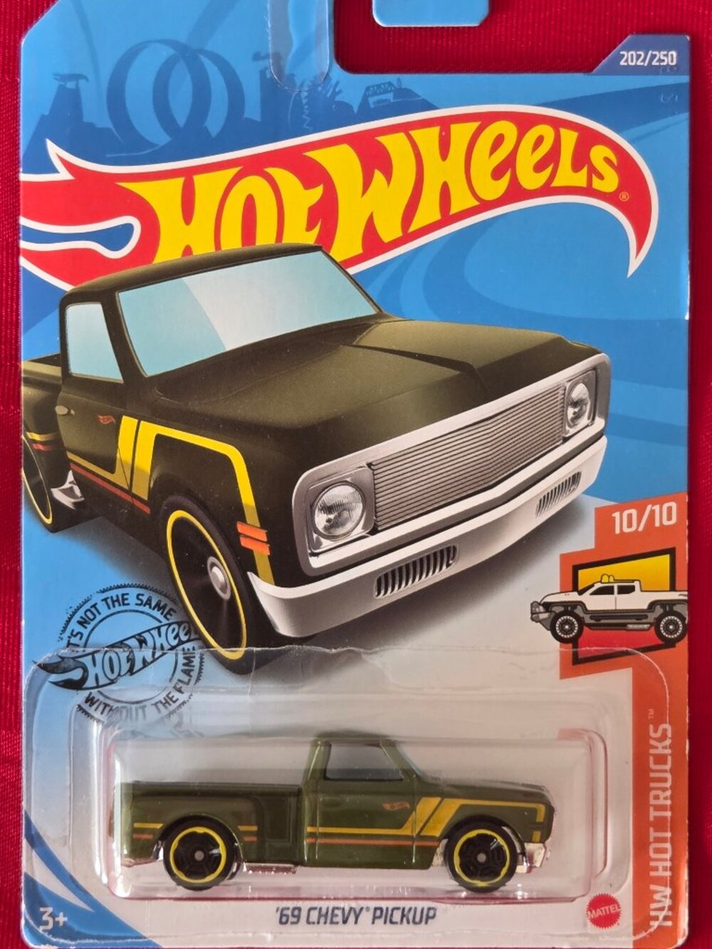2018 HOT WHEELS, '69 CHEVY PICKUP, MINT IN THE PACKAGE!!!
